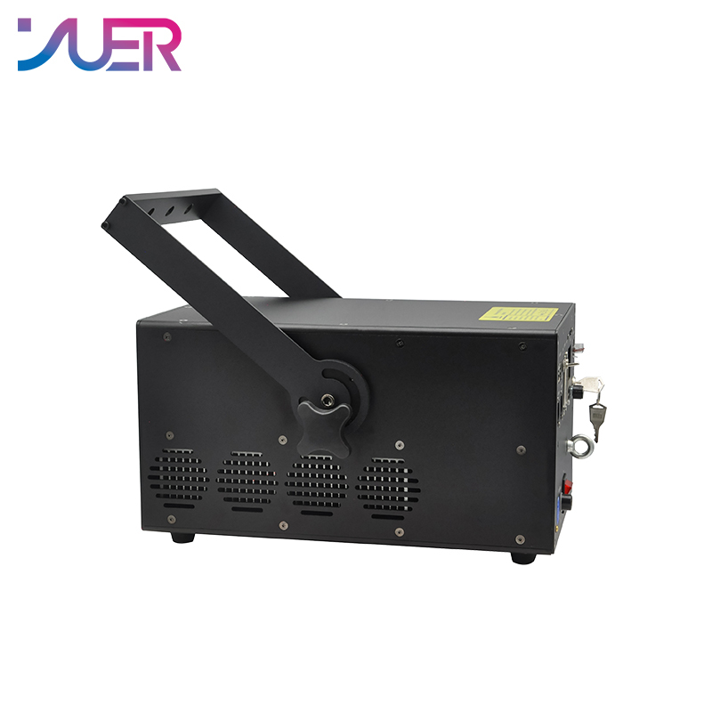 YUER RGB 15W ILDA 40Kpps Animation Scanner Projector Beam Laser Stage Lighting Effect Dance Party Wedding Holiday Bar Club DMX Dj