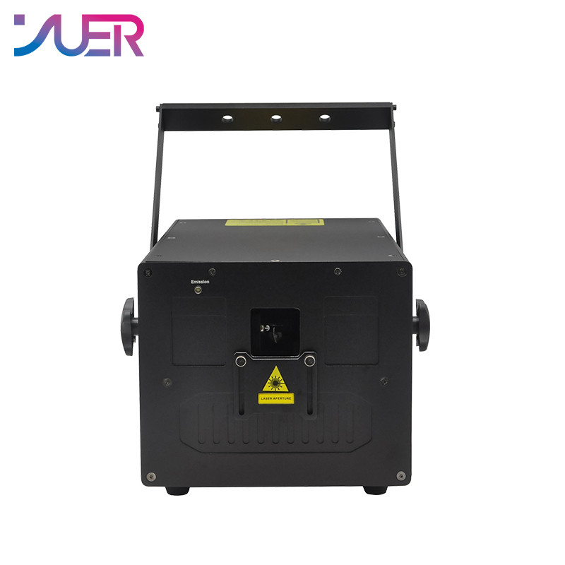 YUER RGB 15W ILDA 40Kpps Animation Scanner Projector Beam Laser Stage Lighting Effect Dance Party Wedding Holiday Bar Club DMX Dj
