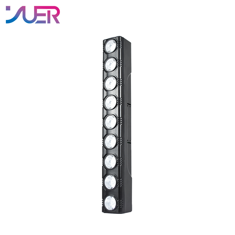 YUER 9X3W LED wall wash light sound control DMX512 suitable for DJ disco stage wedding music party bar indoor dance floor nightclub