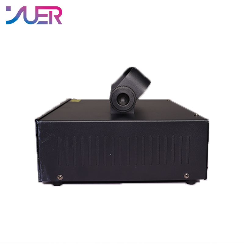 YUER NEW 4.5W RGB Laser Beam Line Pattern Animation Scanner Projector DJ Disco Stage Lighting Effect Dance Party Holiday Bar Club DMX