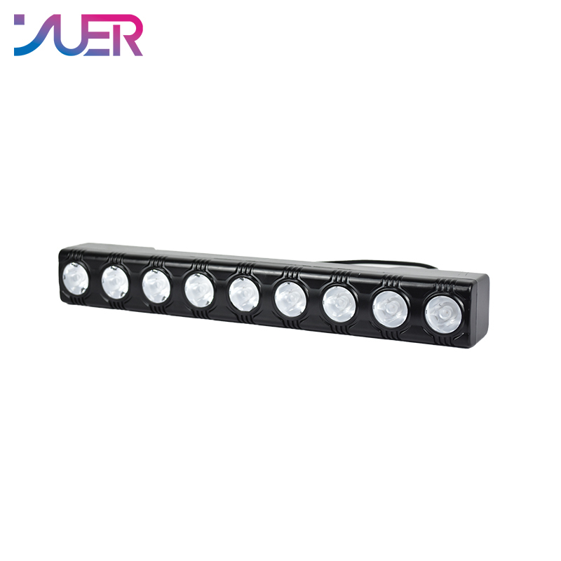 YUER 9X3W LED wall wash light sound control DMX512 suitable for DJ disco stage wedding music party bar indoor dance floor nightclub