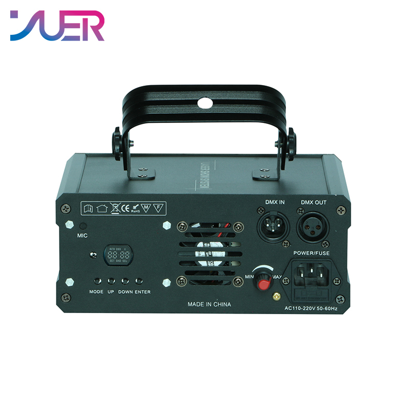 YUER 1W 2W RGB Smart Animation Laser Projector Bluetooth-compatible APP Control DMX512 Scanner DJ Disco Party Stage Lighting