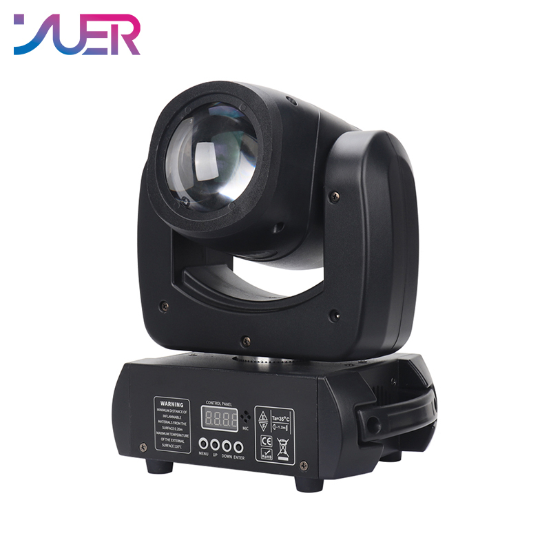YUER LED 100W Spot Beam Moving Head Light 18 Face Prism DMX512 Sound Dj Stage Effect Light Party Dance Disco Bar Music Club