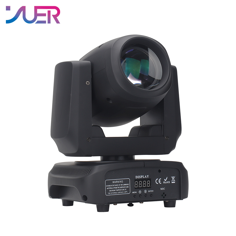 YUER NEW 100W mini beam movind head lights RGBW 4in1 super bright LED DJ Spot Light dmx control disco dj LED moving head lights