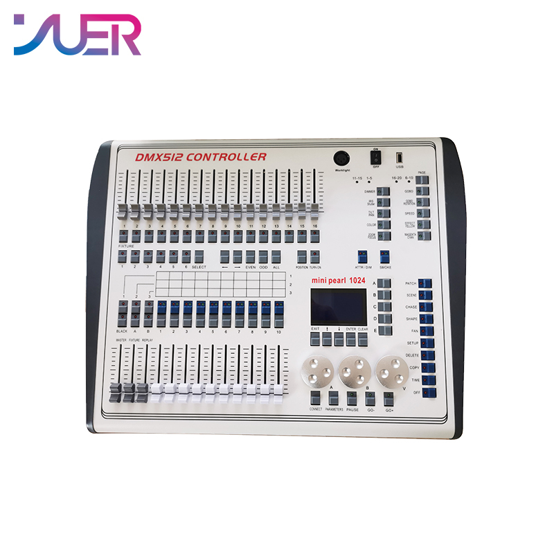 YUER Mini Pearl 1024B DMX512 Lighting Console 1024 Channels  DJ Disco Stage Lights Moving Head  Controller Professional Controller
