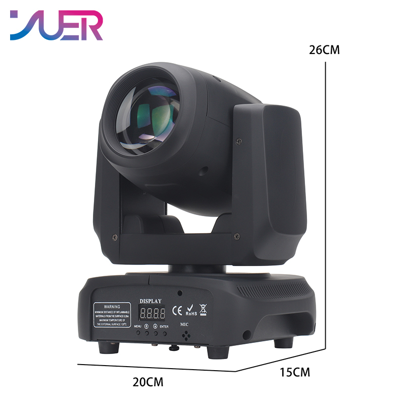 YUER NEW 100W mini beam movind head lights RGBW 4in1 super bright LED DJ Spot Light dmx control disco dj LED moving head lights
