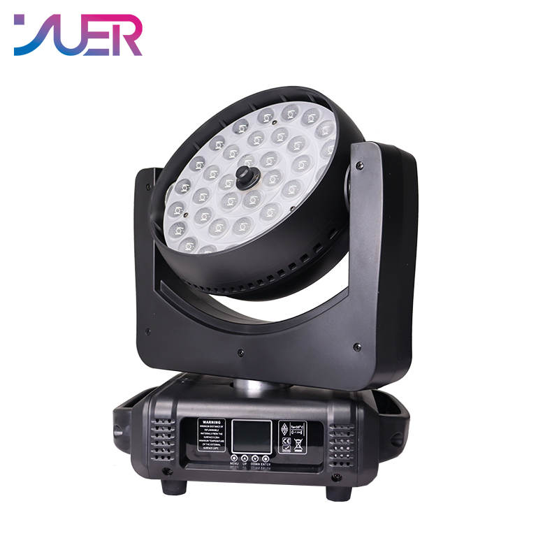 YUER NEW LED Wash Zoom Moving Head Light 36x8W RGBW 4IN1/36x12W RGBWA 5IN1/36x18W RGBWA+UV 6IN1 Lyre DMX 15 ChannelsFor DJ Disco Party Bar