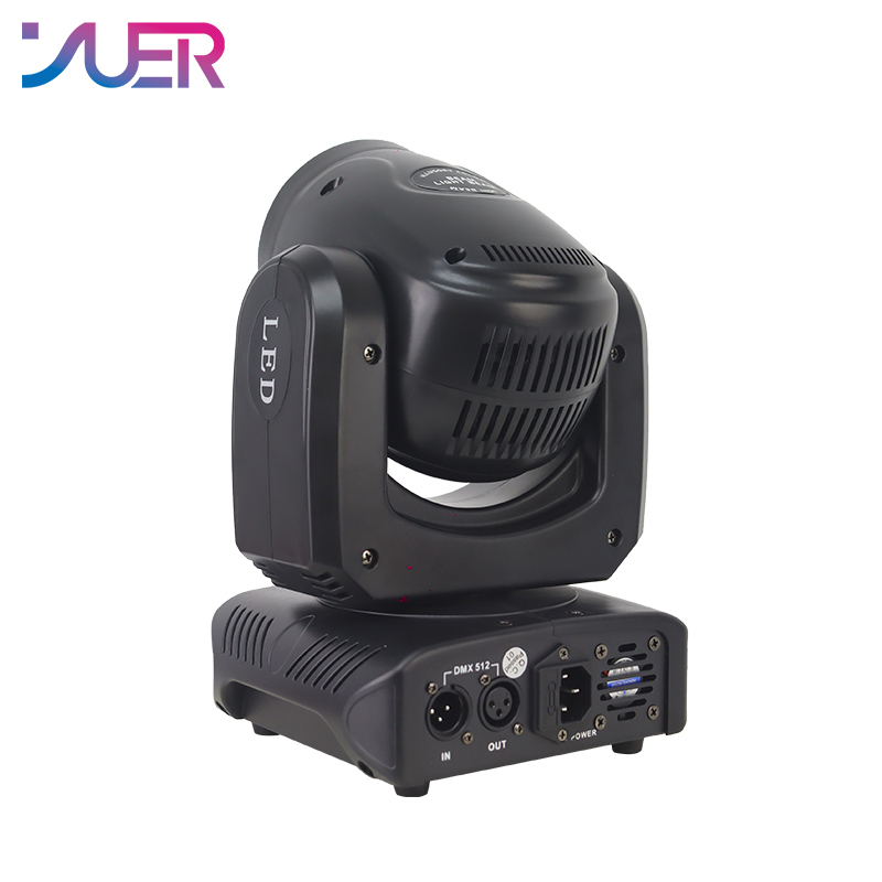 YUER LED 100W Beam Spot Moving Head Light with Iris DMX512 Control Dj Stage Effect Light Party Dance Disco Bar Music Club