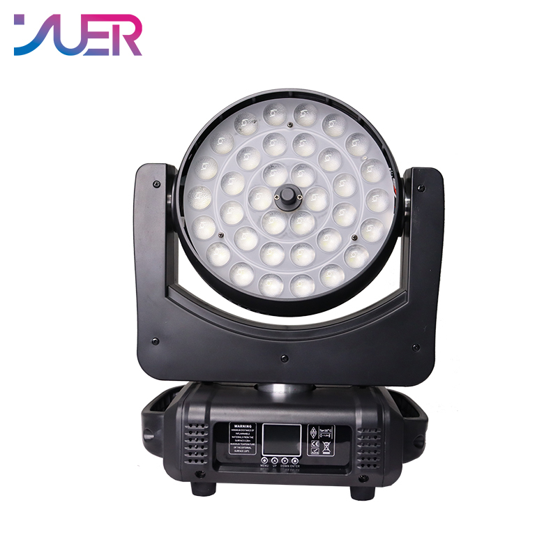 YUER NEW LED Wash Zoom Moving Head Light 36x8W RGBW 4IN1/36x12W RGBWA 5IN1/36x18W RGBWA+UV 6IN1 Lyre DMX 15 ChannelsFor DJ Disco Party Bar