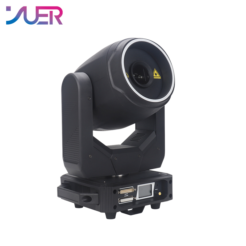 YUER LIDA 5WRGB Moving Head Laser Projector 20Kpps Scanning LED Aperture Assist For DJ Disco DMX 512 Auto Sound Music Modes