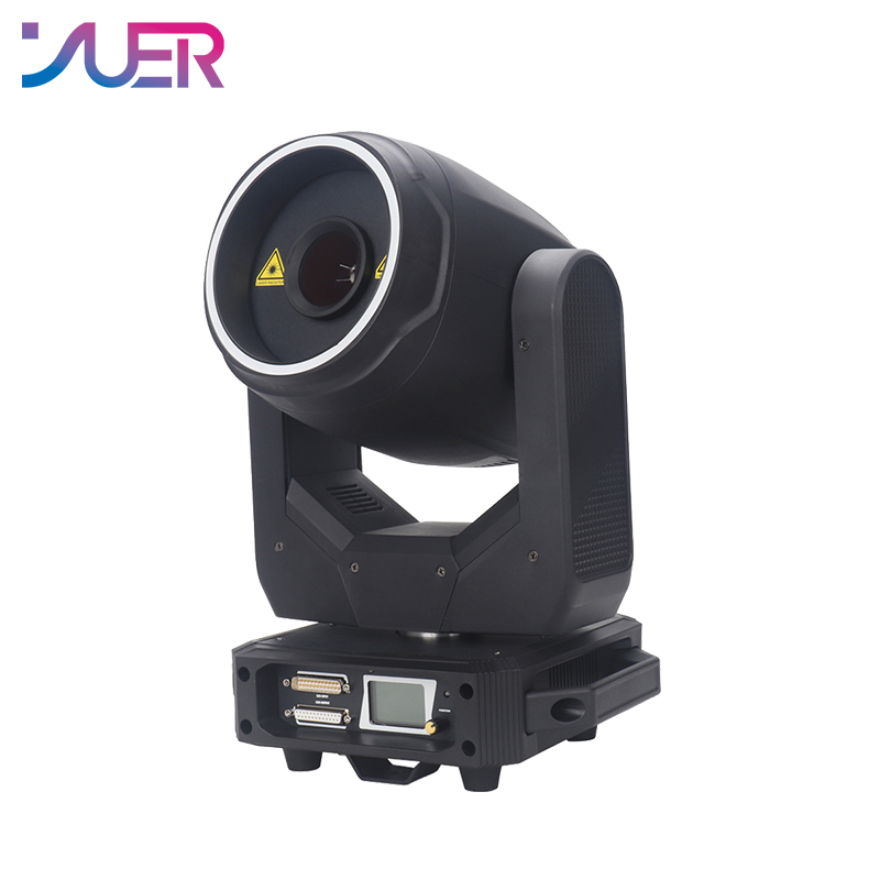 YUER LIDA 5WRGB Moving Head Laser Projector 20Kpps Scanning LED Aperture Assist For DJ Disco DMX 512 Auto Sound Music Modes