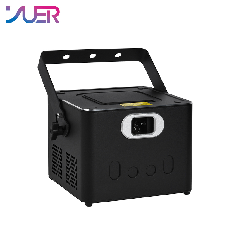 YUER ILDA 8W Animation Scanner RGB Laser Lines Beam Stage Light Projector DMX DJ Disco Dance Bar Professional Laser Light