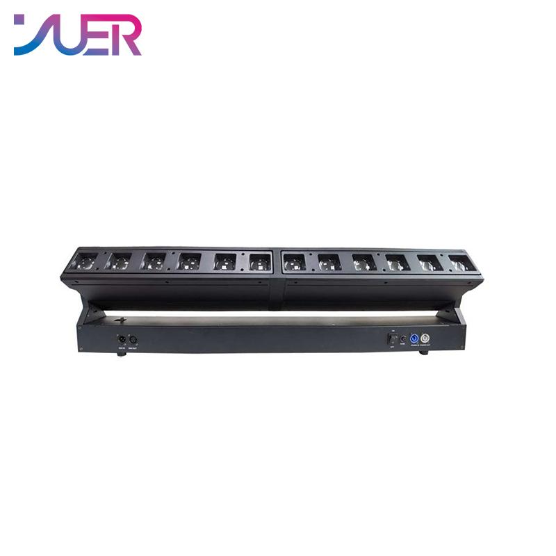 YUER Large DJ 12X40W RGBW 4IN1 LED Focusing Beam Stage Moving Head Light DMX512 For Disco Dance Floor Bar Party Nightclub