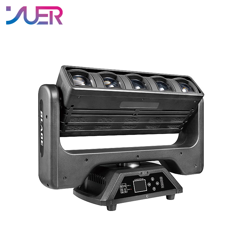 YUER 5x60W LED beam + strobe rotation + XY stepless + auxiliary light moving head effect light DMX512 control suitable for DJ disco party bar dance floor stage effect lighting