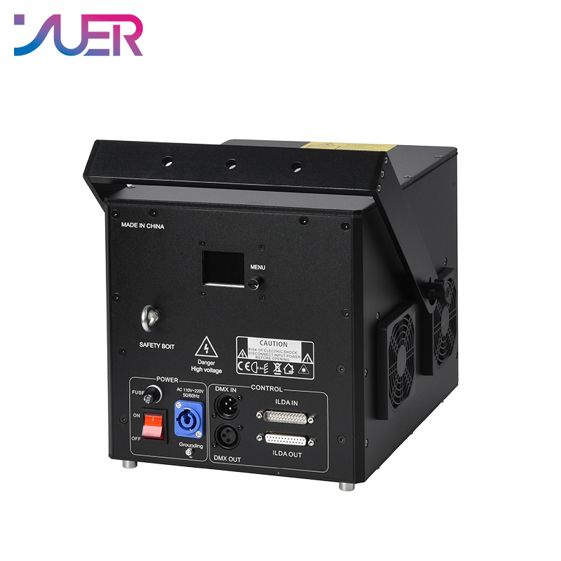 YUER Professional 15W ILDA RGB 30/40KPP Scanner Laser Light DMX Beam Line Scanner Projector Stage Laser Lights Effect For Party Night