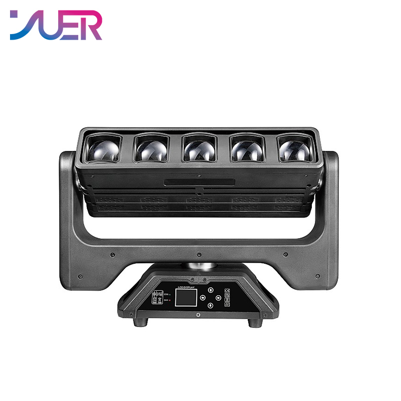 YUER 5x60W LED beam + strobe rotation + XY stepless + auxiliary light moving head effect light DMX512 control suitable for DJ disco party bar dance floor stage effect lighting