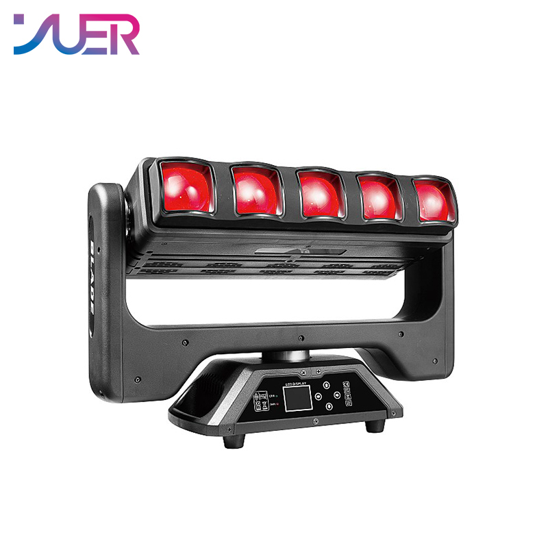 YUER 5x60W LED beam + strobe rotation + XY stepless + auxiliary light moving head effect light DMX512 control suitable for DJ disco party bar dance floor stage effect lighting
