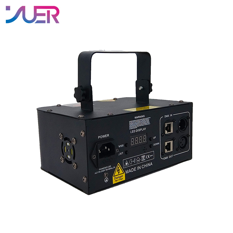 YUER NEW Mold Professional  2W RGB DMX Animation Beam Scanner Stage Laser Light Projector DJ Disco Lights KTV Music Party Bar Wedding