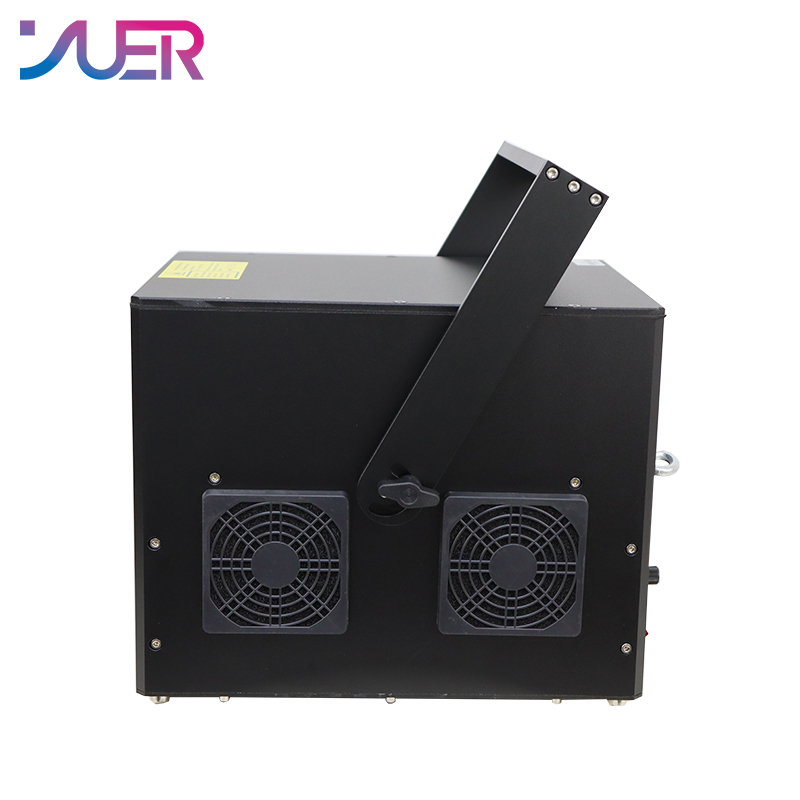 YUER 12W RGB Animation 30kpps Scanning Laser Lights DMX512 DJ Disco Partterns Wash Laser Projector For Wedding LED Party Bar Light