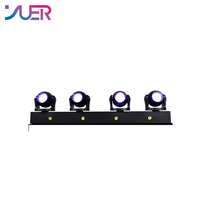 YUER New Set 4x40W RGBW 4in1 LED Moving Head Beam Strobe Stage Effect Light DMX Controller For Projector Dj Disco Stage Lighting