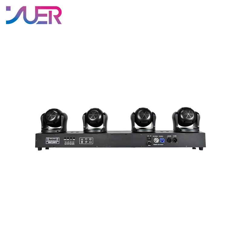 YUER New Set 4x40W RGBW 4in1 LED Moving Head Beam Strobe Stage Effect Light DMX Controller For Projector Dj Disco Stage Lighting