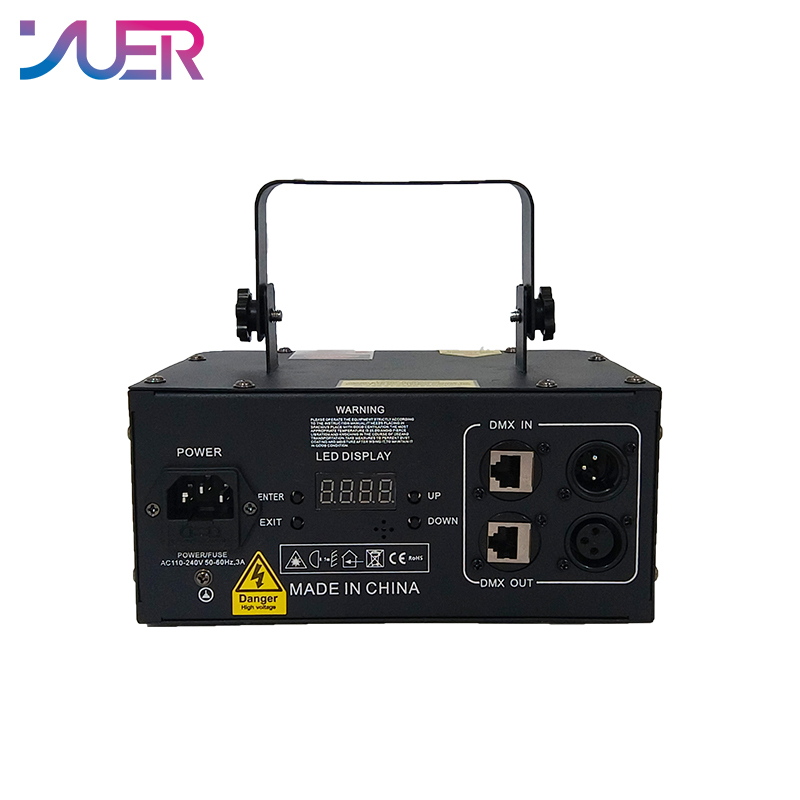 YUER NEW Mold Professional  2W RGB DMX Animation Beam Scanner Stage Laser Light Projector DJ Disco Lights KTV Music Party Bar Wedding