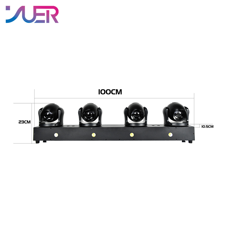 YUER New Set 4x40W RGBW 4in1 LED Moving Head Beam Strobe Stage Effect Light DMX Controller For Projector Dj Disco Stage Lighting