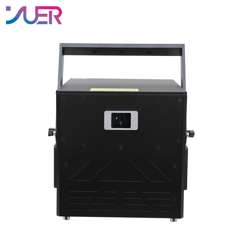YUER 12W RGB Animation 30kpps Scanning Laser Lights DMX512 DJ Disco Partterns Wash Laser Projector For Wedding LED Party Bar Light