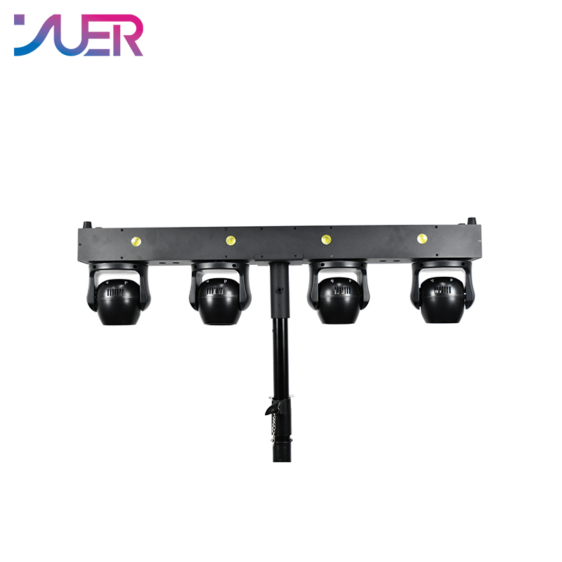 YUER New Set 4x40W RGBW 4in1 LED Moving Head Beam Strobe Stage Effect Light DMX Controller For Projector Dj Disco Stage Lighting