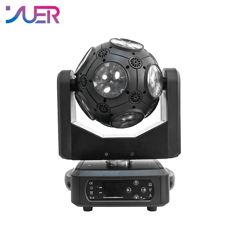YUER NEW DJ Disco Ball Lyre LED Beam Strobe Projector Moving Head Infinite Rotating Football DMX512 Light For Nightclub Party Stage