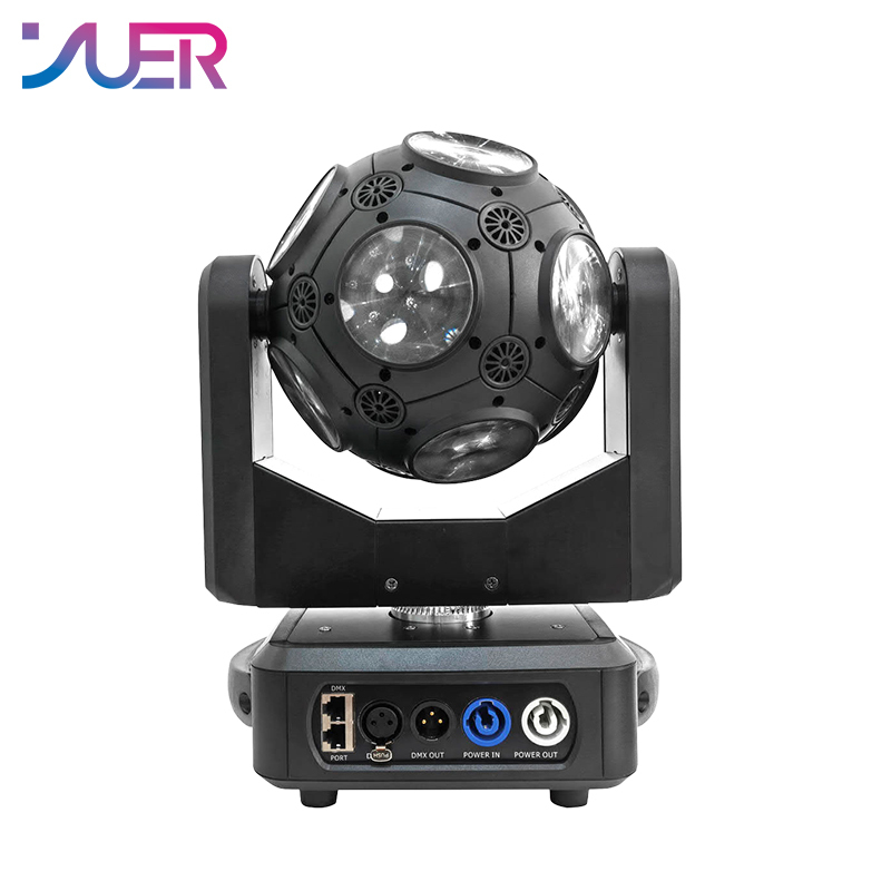 YUER NEW DJ Disco Ball Lyre LED Beam Strobe Projector Moving Head Infinite Rotating Football DMX512 Light For Nightclub Party Stage