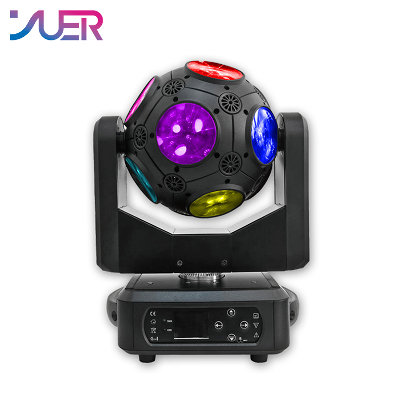YUER NEW DJ Disco Ball Lyre LED Beam Strobe Projector Moving Head Infinite Rotating Football DMX512 Light For Nightclub Party Stage