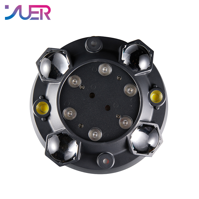 YUER RGBW LED 4in1 Effect Wash Beam Strobe Laser Remote DMX Control Sound Music Infinite Rotation Party Wedding Moving Stage Lighting