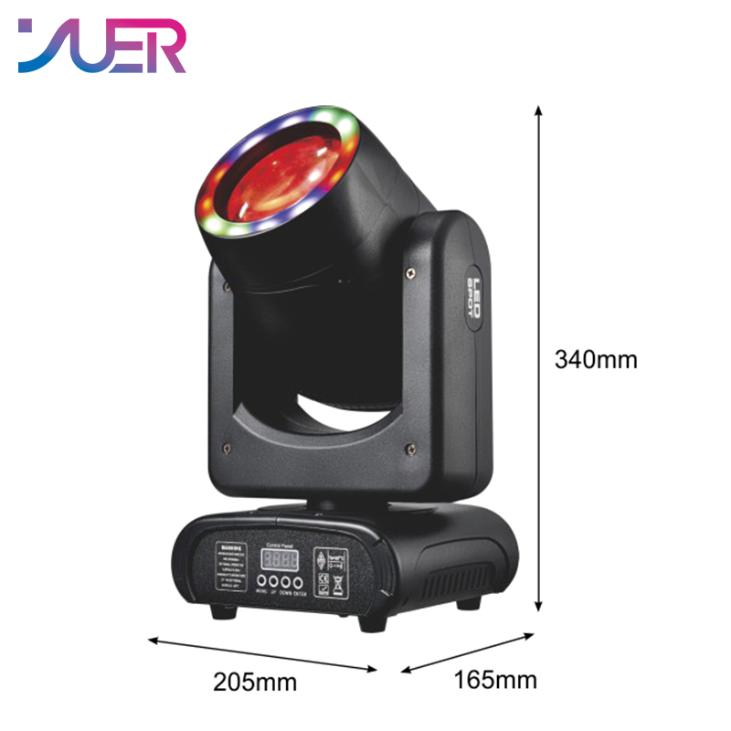 YUER MINI LED Moving Head Light 150W Beam+Spot+Rainbow Effect+Aperture+18 Prisms Dj Dmx Stage Light Effect Light Disco Dj Bar