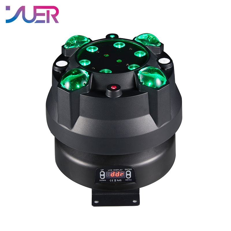 YUER RGBW LED 4in1 Effect Wash Beam Strobe Laser Remote DMX Control Sound Music Infinite Rotation Party Wedding Moving Stage Lighting