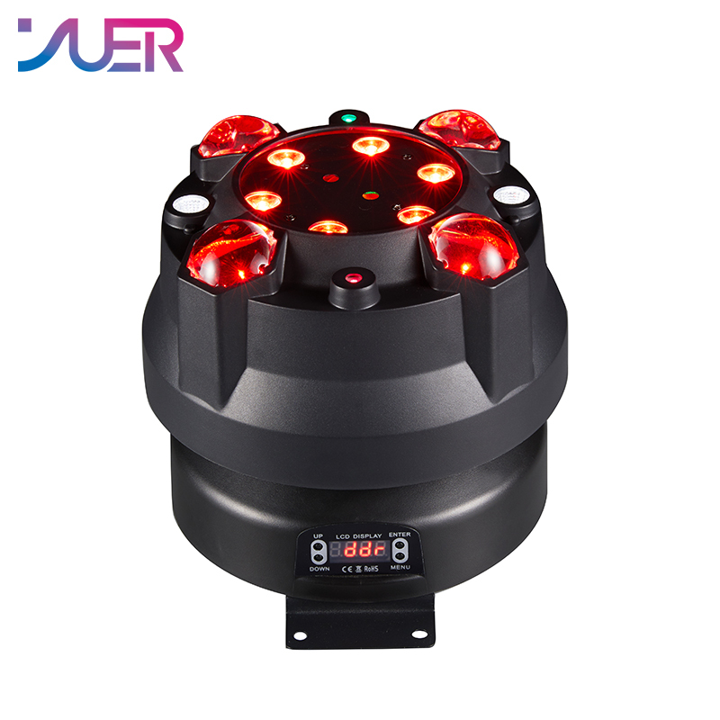 YUER RGBW LED 4in1 Effect Wash Beam Strobe Laser Remote DMX Control Sound Music Infinite Rotation Party Wedding Moving Stage Lighting