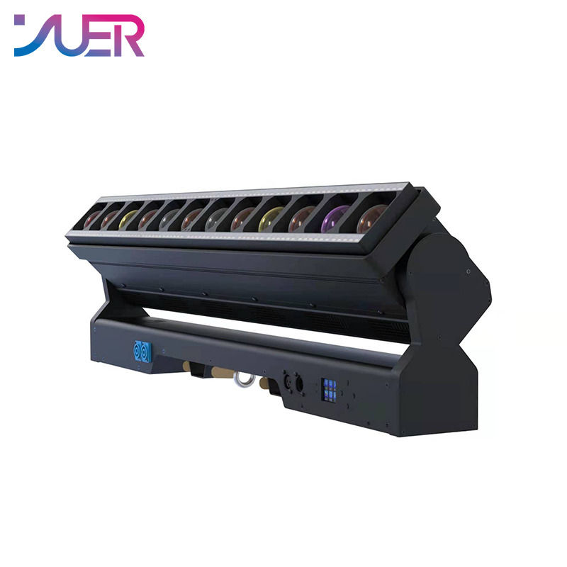 YUER 12X40W RGBW 4IN1 Beam Moving Head Light DMX512 LED Wall Wash For DJ Disco Party Stage Effect Lighting Night Club Bar Light
