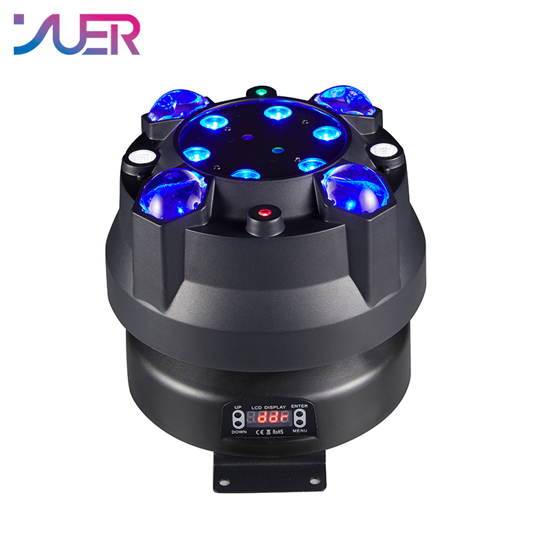 YUER RGBW LED 4in1 Effect Wash Beam Strobe Laser Remote DMX Control Sound Music Infinite Rotation Party Wedding Moving Stage Lighting