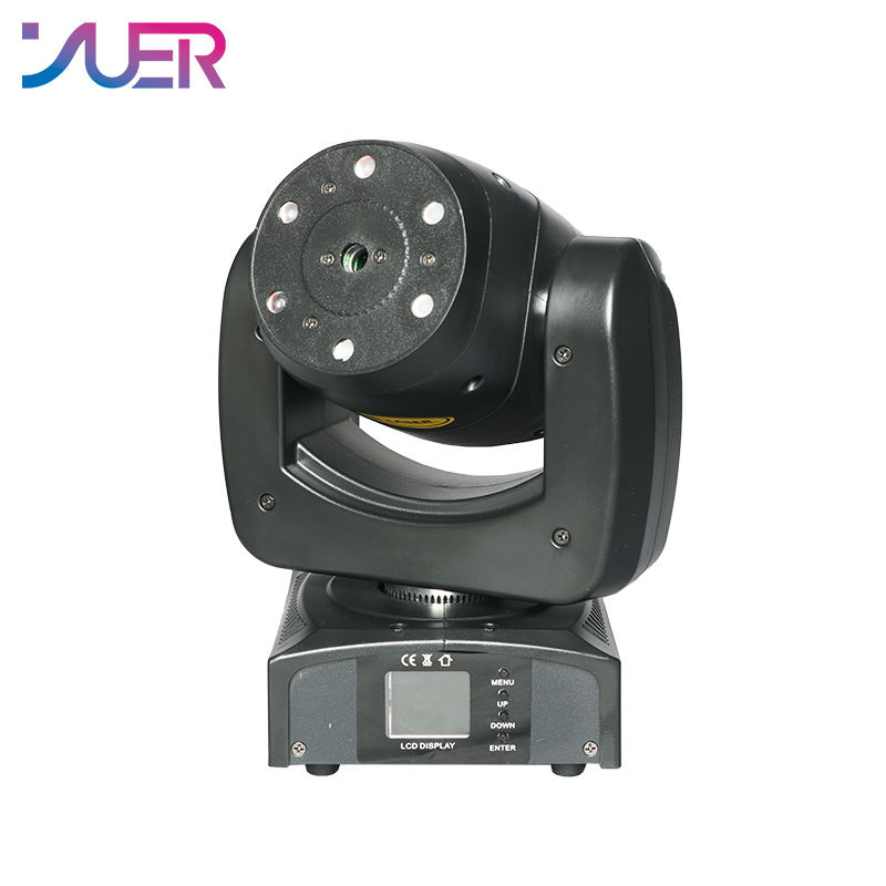 YUER Beam Laser Moving Head Spot 1W DJ Light RGB Laser Sound Activated DMX 512 Voice Control Music Spot Disco Party Lights