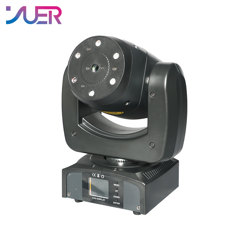 YUER Beam Laser Moving Head Spot 1W DJ Light RGB Laser Sound Activated DMX 512 Voice Control Music Spot Disco Party Lights