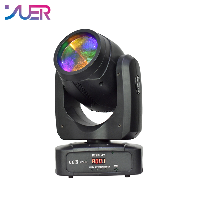 YUER LED Spot 180W Atomization Moving Head Light Beam 6+12 Face Prism DJ Disco Nightclub Bar Wedding Activity Dance Floors Dmx
