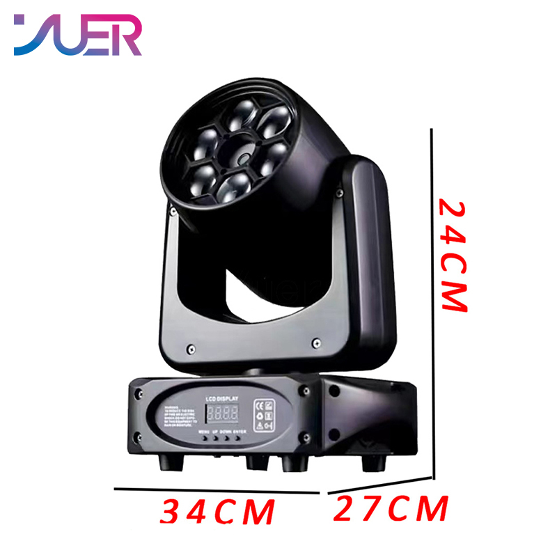 YUER 90W LED bee eye laser lights moving head beam lights celebration ktv disco dj bar voice controlled rotating DMXstage lighting