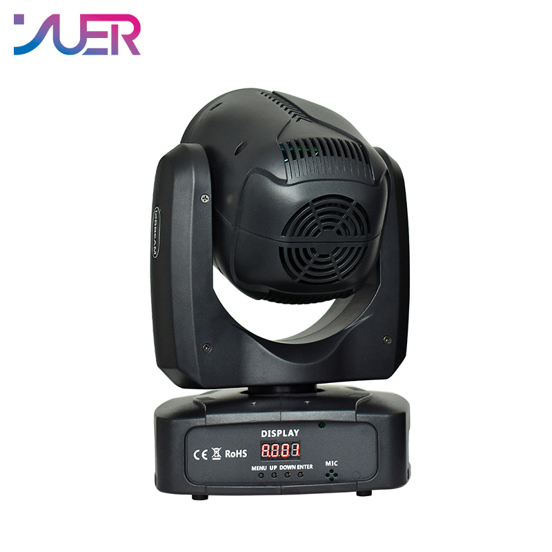 YUER LED Spot 180W Atomization Moving Head Light Beam 6+12 Face Prism DJ Disco Nightclub Bar Wedding Activity Dance Floors Dmx