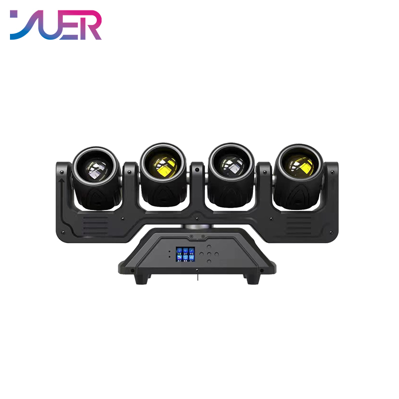 YUER 4x40W Head LED Beam Moving Head Lighting With Auxiliary Bar DJ Lights Stage Lighting 40W RGBW 4in1 Beam Wash Effect DMX512