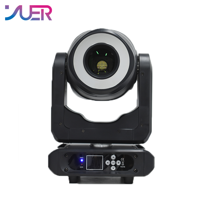 YUER 200W LED Moving Head Lighting Stage Effect With Aperture For DJ Disco Wedding Party DMX512 Auto Sound Modes Beam Spot
