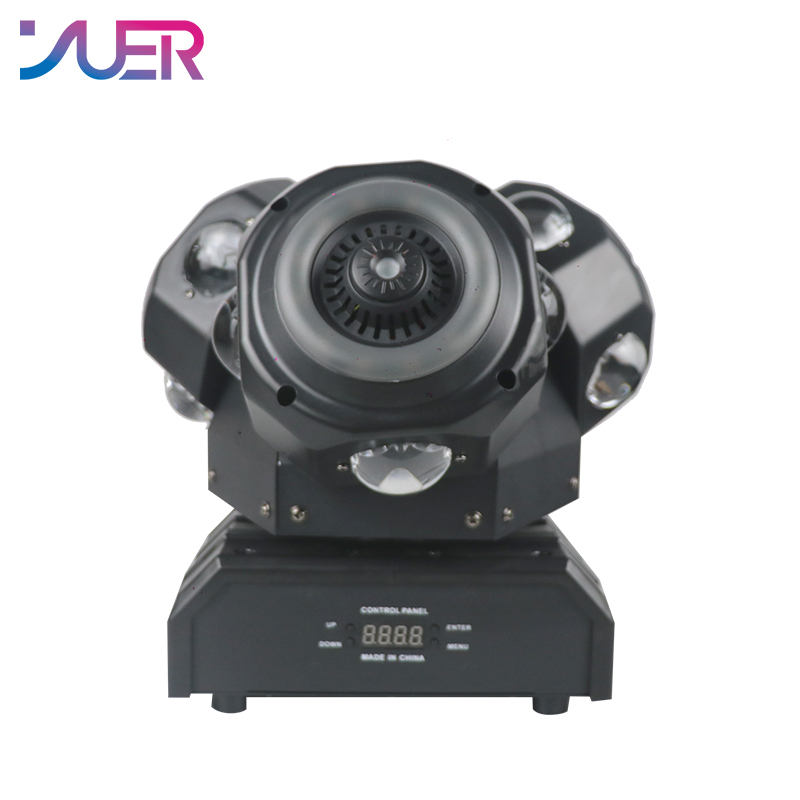YUER NEW Mold 12X10W 3 head moving head light With RGB Laser With Aperture Light For DJ Disco Stage Wedding Music Party Bar