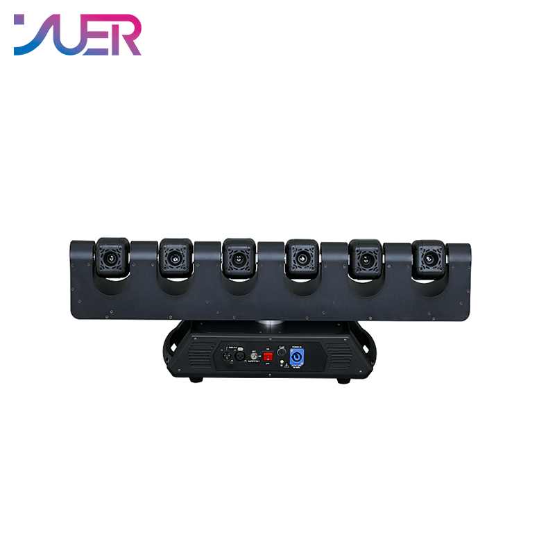 YUER Single Head 2W or 500MW  NEW 6 Heads Stage Beam Laser Moving Head Light RGB DJ Laser Effect  for Disco Music Dance Party Lights