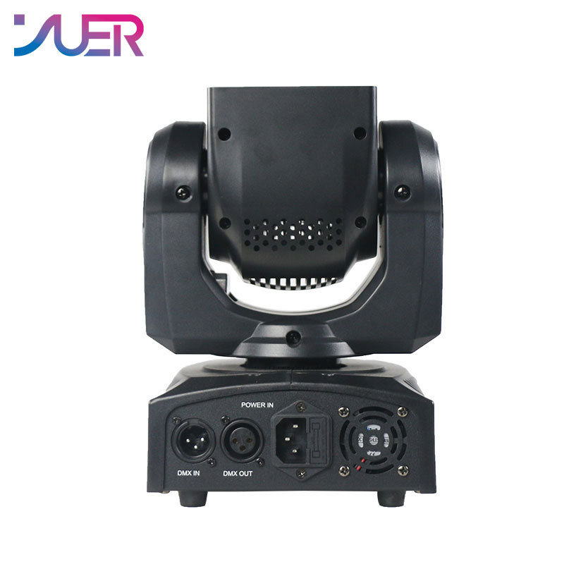 YUER 60W Mini LED Beam With Ring Moving Head Light RGBW 4In1 DMX512 Stage Light Effect Stroboscope For Live Show DJ Nightclub Party