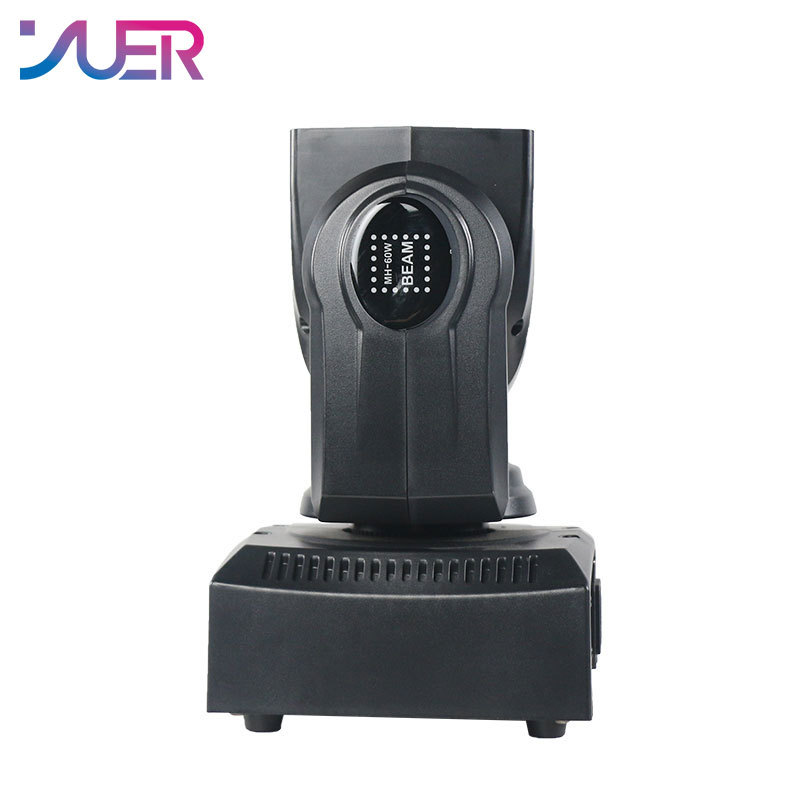 YUER 60W Mini LED Beam With Ring Moving Head Light RGBW 4In1 DMX512 Stage Light Effect Stroboscope For Live Show DJ Nightclub Party