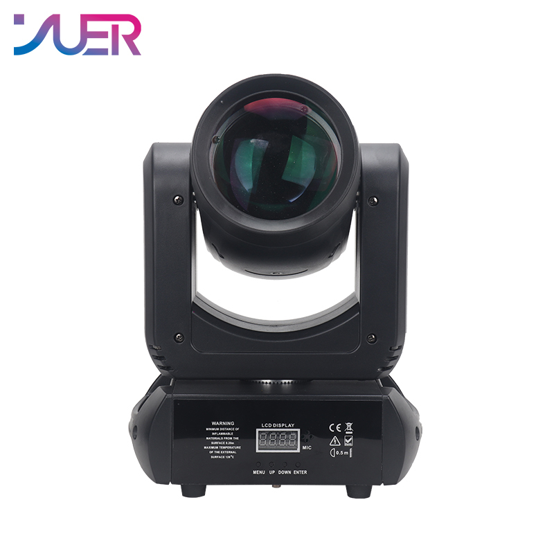 YUER Mini LED Moving Head Light 150W Beam+Spot+ 18 Rotating Prisms Dj Dmx Stage Light Effect Light Disco Dj Music Party Bar